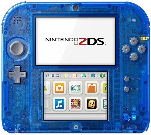 Nintendo 2DS   transparent/blau   4 GB