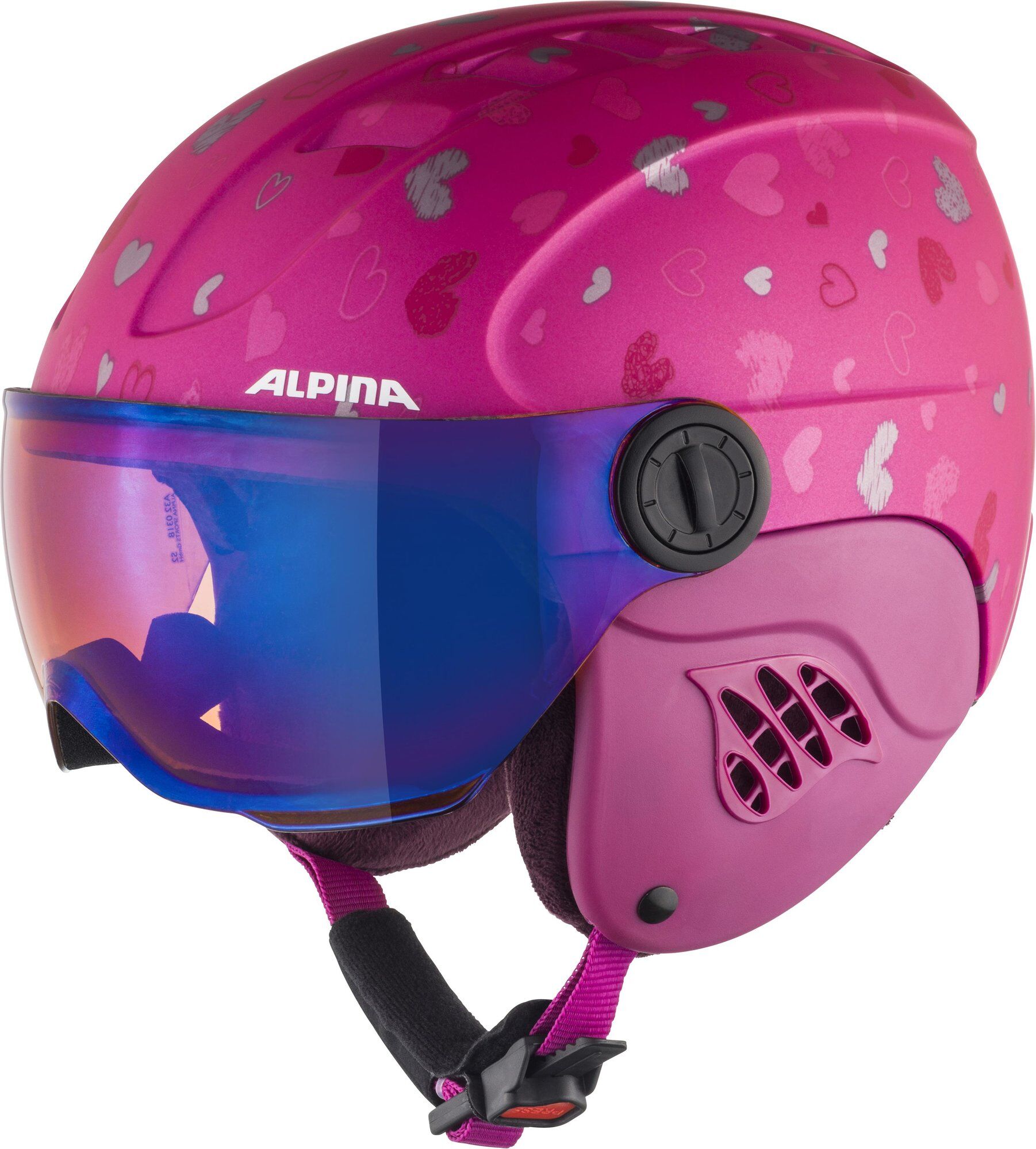 Alpina Carat LE Visor HM berry-hearts matt (53) 54-58cm