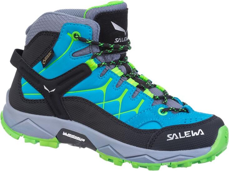 Salewa JR ALP Trainer Mid GTX blue danube/fluo green (8375) 27