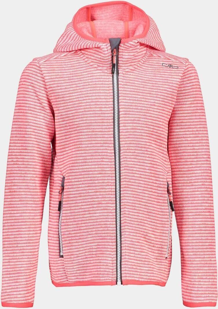 CMP Girl Jacket FIX Hood red fluo-bianco (16CF) 152