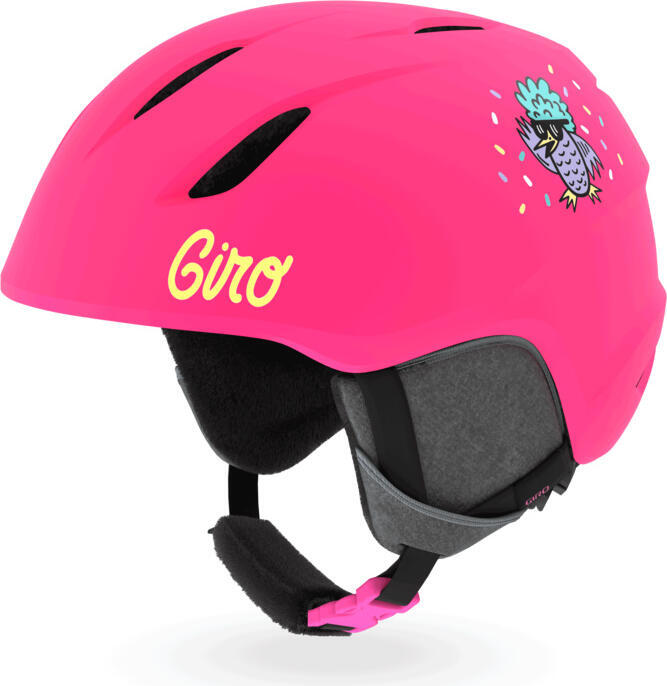 Giro Launch matte bright pink/disco birds S