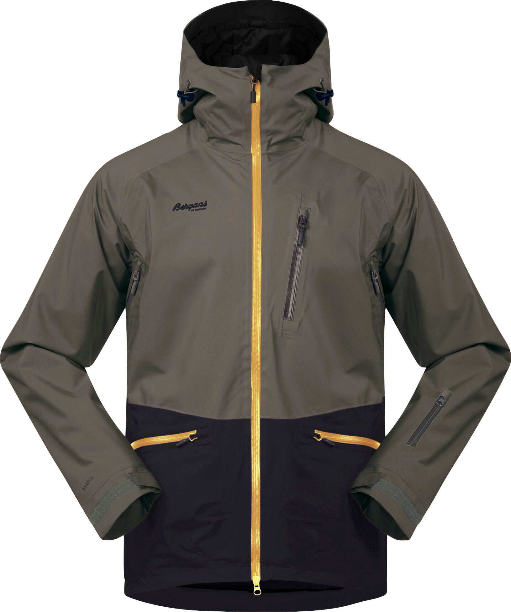 Bergans Myrkdalen Ins Jacket greenmud/solidcharcoal/waxedyellow (13117) S