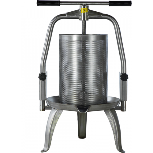 Baesso V30 Edelstahl - Obst- und Gemüsespindelpresse 30 L - Edelstahlpresskorb