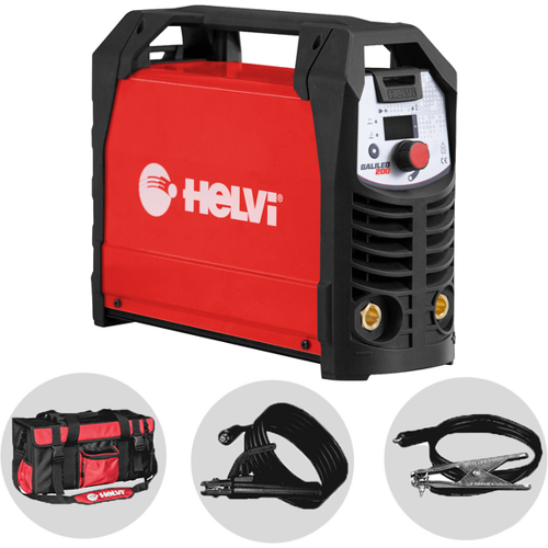 Helvi Galileo 200 Inverter-Schweißgerät (MMA/WIG-LIFT) + Tasche, Gleichstrom (DC)