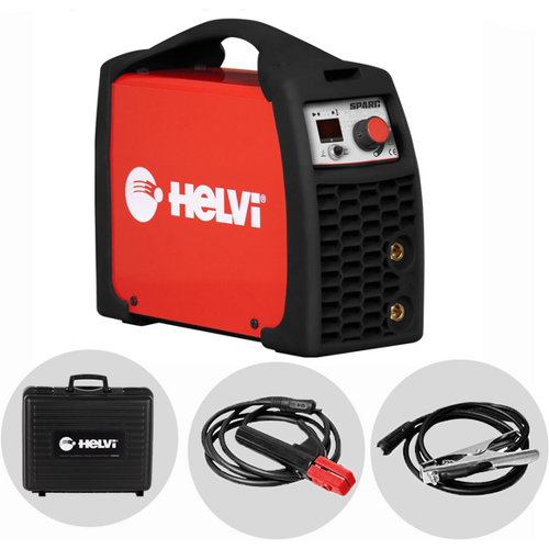 Helvi Sparc 200 - Inverter-Schweißgerät (MMA) + Stoßfester Koffer, Gleichstrom (DC)