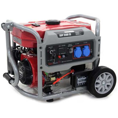 GeoTech-Pro GeoTech Pro GGP 3500 ES - Benzin-Stromerzeuger mit Rädern und AVR-Regelung 3 kW - Dauerleistung 2.8 kW - 230V