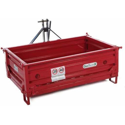 Heckcontainer für Traktor GeoTech TRP 160 - kippbar - 3 abnehmbare Bordwände