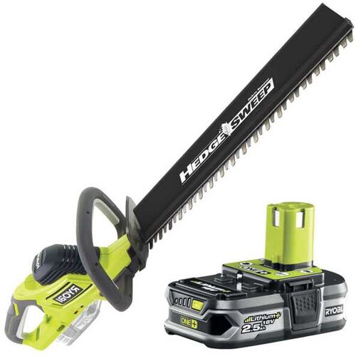 Ryobi HYBRID RHT1850H25HS - Elektrische und akkubetriebene Heckenscheren - 18V - 2.5Ah - Schwert 50 cm