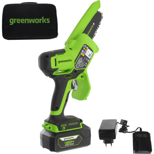 Greenworks GD48MCS10XK2 - Akku-Handkettensäge - 48V 2Ah