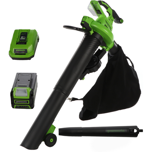 Greenworks GD40BVII - Akku-Laubbläser und Laubsauger - 40V/4A