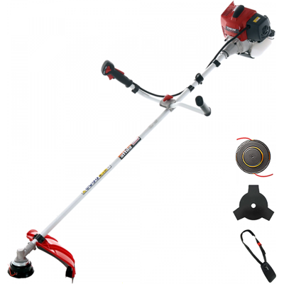 Kawasaki TJ 53 E - Professioneller Benzin-Brush Cutter - Doppelte Griffstange Kawasaki TJ 53 E - Professioneller Benzin-Brush Cutter - Doppelte Griffstange
