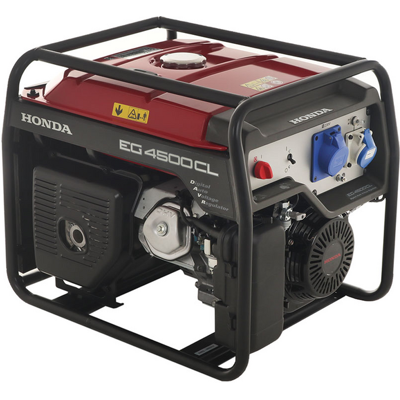 Honda EG 4500 CL - Benzin-Stromerzeuger mit AVR-Regelung 4.5 kW - Dauerleistung 4 kW - 230V Honda EG 4500 CL - Benzin-Stromerzeuger mit AVR-Regelung 4.5 kW - Dauerleistung 4 kW - 230V