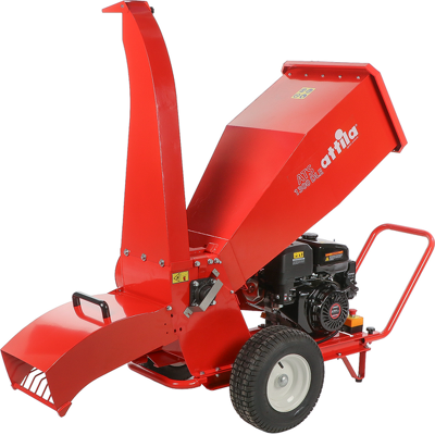 Attila ATS 1300 DLE Benzin-Häcksler 420-ccm-Loncin-Motor mit Elektrostarter Zwei Auswürfe Attila ATS 1300 DLE Benzin-Häcksler 420-ccm-Loncin-Motor mit Elektrostarter Zwei Auswürfe