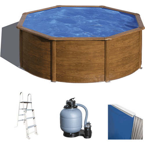 Gre Pacific rund Ø350 x 120 cm - Oberirdischer Stahlpool