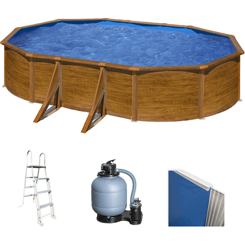 Gre Pacific Oval 610x375x120cm - Stahlwandpool