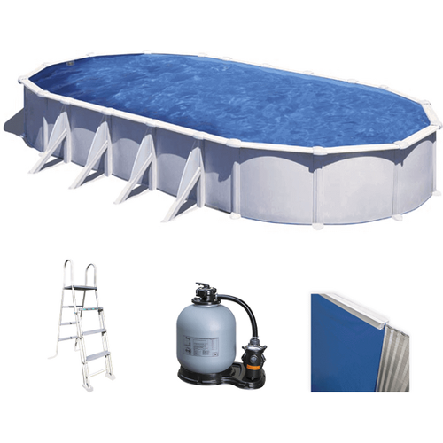 Gre Atlantis Oval 915x470x132cm - Stahlwandbecken