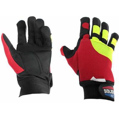 Solidur Lederschutzhandschuhe für Motorsäge - Größe S Solidur Lederschutzhandschuhe für Motorsäge - Größe S
