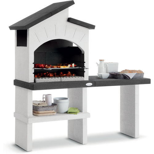 Palazzetti Ravello - Holz-Grillkamin aus Beton - Grillrost 68x40 cm