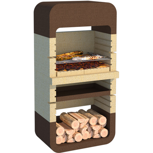 Linea VZ Monopoli - Grillkamin für Brennholz/Holzkohle