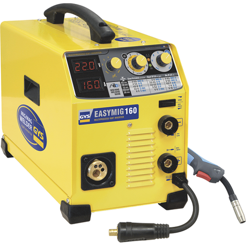 GYS Easymig 160 - Inverter Schweißgerät (MIG/MAG: GAS, NO GAS und MMA) - Gleichstrom (DC)