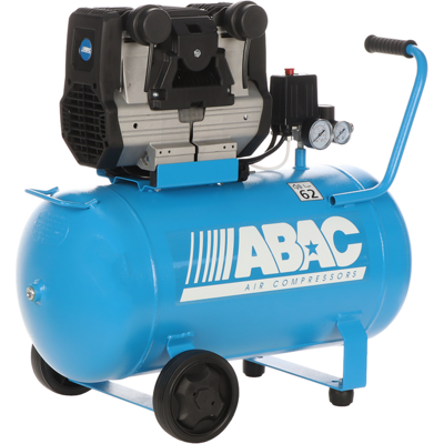 ABAC MONTECARLO QUIETE OS20 - Elektrischer, einphasiger, geräuscharmer Luftkompressor - Öl-frei - 2 PS - 50 l ABAC MONTECARLO QUIETE OS20 - Elektrischer, einphasiger, geräuscharmer Luftkompressor - Öl-frei - 2 PS - 50 l