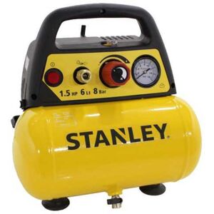 Stanley DN 200/8/6 - Tragbarer elektrischer Kompressor - Motor 1.5PS - 6 Lt