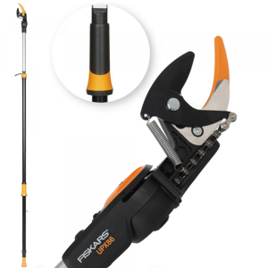 Fiskars UPX86 - Profi-Teleskop-Schneidgiraffe für den Baumschnitt - Schaft 240/400m - Ø 32mm