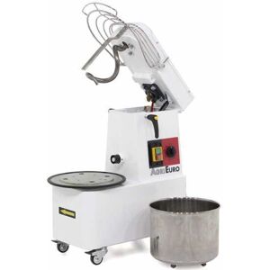 AgriEuro TOP-LINE Mixer 1000 S Deluxe Spiralkneter - mit kippbarem Kopf - Teigkapazität 8 Kg - Wanne 10 Liter