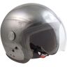 VINTAGE Motorradhelm JET MAX - SCRATCH CROMO