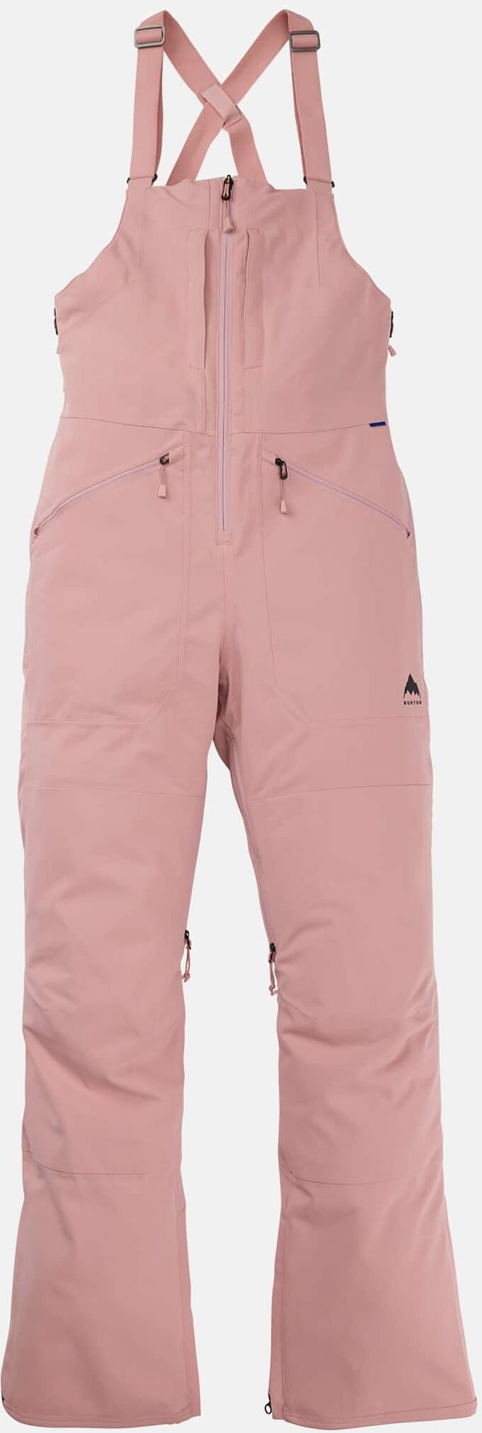 Burton Women's Reserve 2L Stretch Bib Pants, Powder Blush, XL