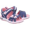 Superfit - Leder-Sandalen EMILY in blau/rosa, Gr.24