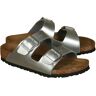 BIRKENSTOCK - Pantoletten ARIZONA KIDS BF ELECTRIC in metallic silver, Gr.29