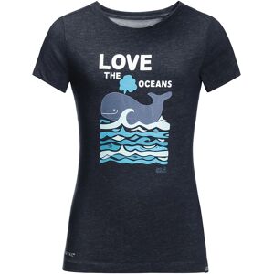 Jack Wolfskin - T-Shirt LOVE THE OCEANS in night blue, Gr.116