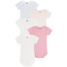 Petit Bateau - Kurzarmbody MINI JOLIE 5er-Pack in multico, Gr.56/62