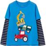 Tom Joule® - Langarmshirt CHOMP VEHICLES in blau, Gr.116