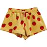 mini rodini - Shorts STRAWBERRIES VELOUR AOP in beige, Gr.128/134