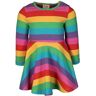 frugi - Skater-Kleid SOFIA  RAINBOW STRIPE in bunt, Gr.62/68