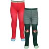 frugi - Strumpfhose NORAH - ROBIN 2er Pack in rot/grün, Gr.68/74