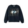 name it - Sweatshirt NKFBITIA AUGE mit Pailletten in dark sapphire, Gr.122/128