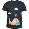 frugi - T-Shirt JAMES - DINOS in dunkelblau, Gr.86