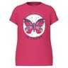 name it - T-Shirt NKFBEATE THE WORLD IS YOURS in rethink pink, Gr.122/128
