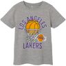 name it - T-Shirt NKMNALD LA LAKERS in grey melange, Gr.116