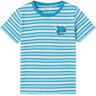 name it - T-Shirt NMMDIKE SHARKY gestreift in swedish blue, Gr.98