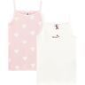 Petit Bateau - Unterhemd CAB 2er-Pack in marshmallow, Gr.92/98