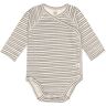 LÄSSIG - Wickel-Langarmbody STRIPED in grey/anthracite, Gr.50/56