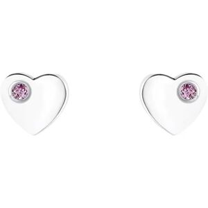 AMOR Ohrstecker PRINZESSIN LILLIFEE - HERZ in silber/rosa