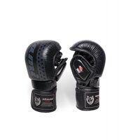 OKAMI fightgear MMA Hi Pro Sparring Glove Black Edition XL (Größe: M, Farbe: Schwarz)