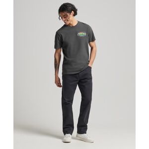 Superdry Herren Vintage Cali T-Shirt Dunkelgrau - Größe: Xxl Dunkelgrau male XXL