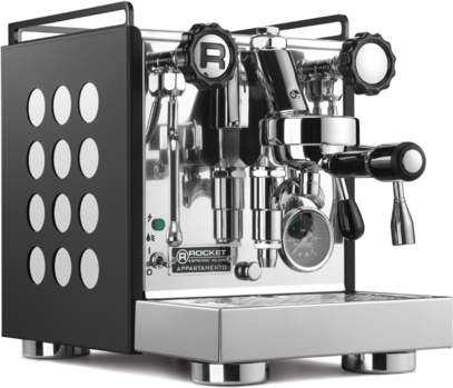 Rocket Espresso Appartamento Black * Siebträger * Black White Drehräder Rocket Espresso Appartamento Black * Siebträger * Black White Drehräder