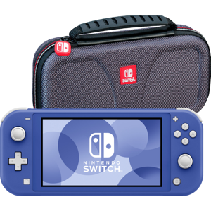 Nintendo Switch Lite Blau + Bigben Schutztasche